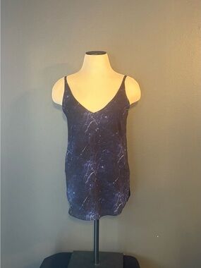 Kismet Navy Marble V-Neck Camisole Sz XSmall